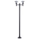 Newpark lampadaire exterieur design col droit tête double