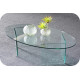 Table basse ovale verre 12mm