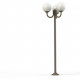 Lampadaire triple Moon boule opale D30 